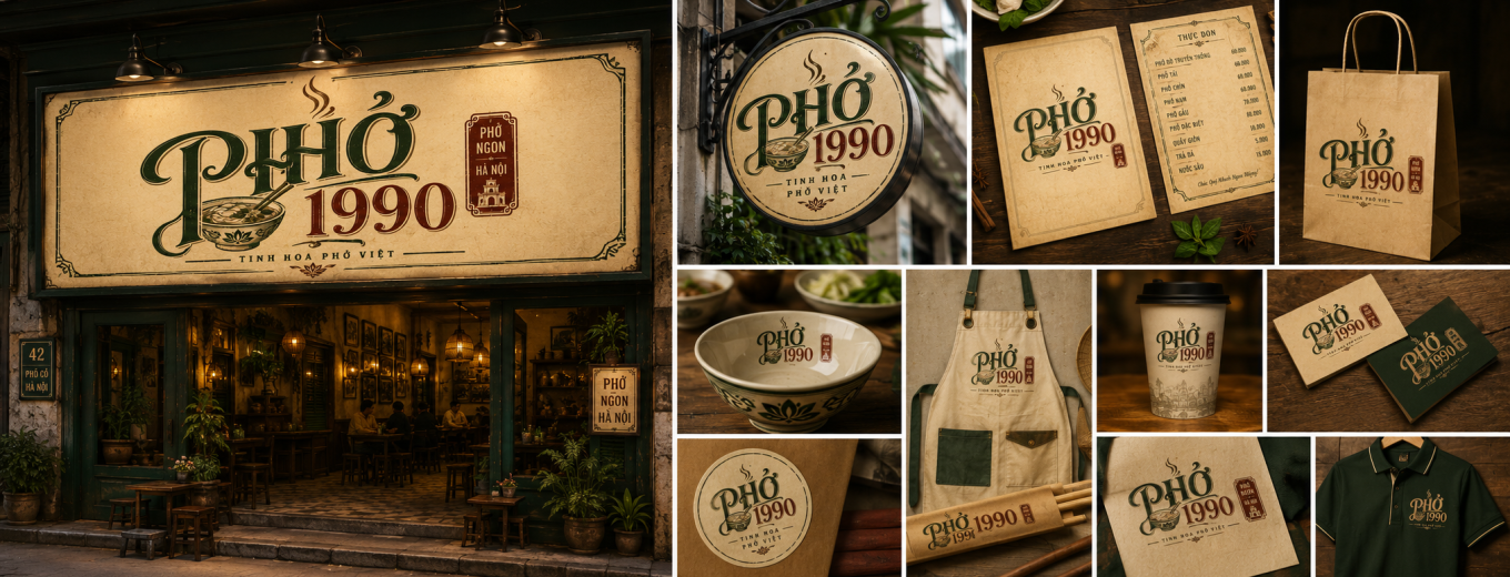 Logo Phở 1990