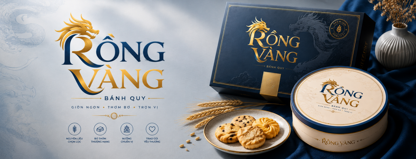 Logo Bánh Quy Rồng Vàng