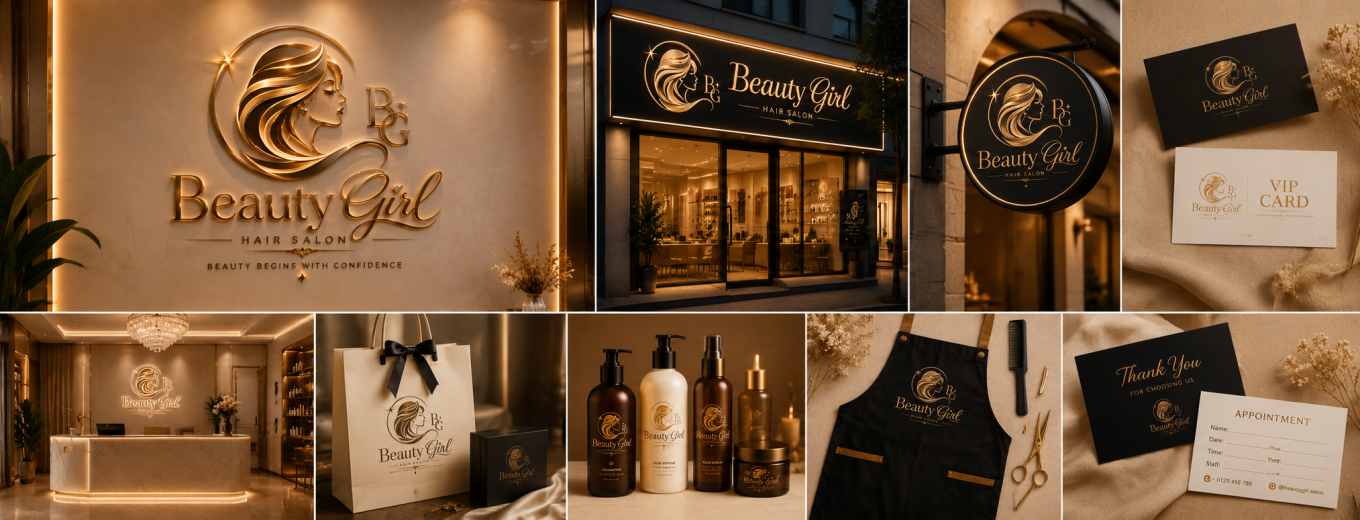 Logo Salon Beauty Girl